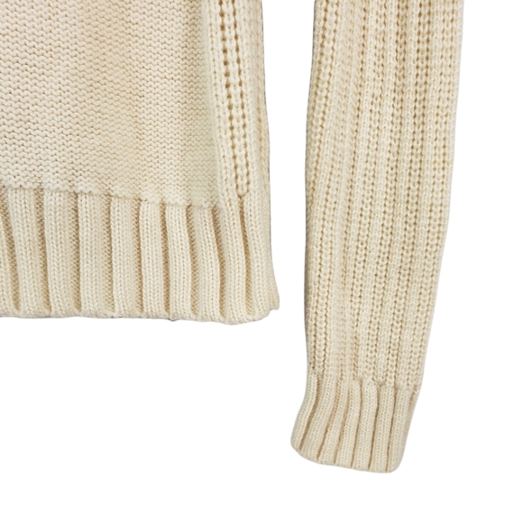 Athleta Cable Knit Cold Spell Extra Fine Merino Wool Hoodie Active Swester Sz S - Picture 7 of 15